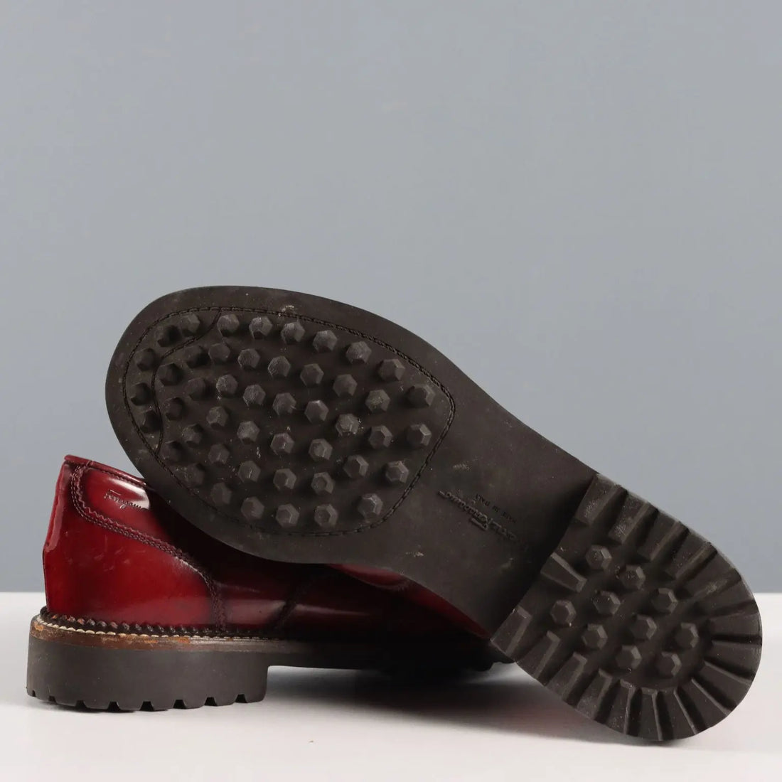 Ferragamo Derby Shoes Burgundy Leather UK Size 6,5 Second Hand - UK Size 6,5 | Clothing & House Linens | Second hand