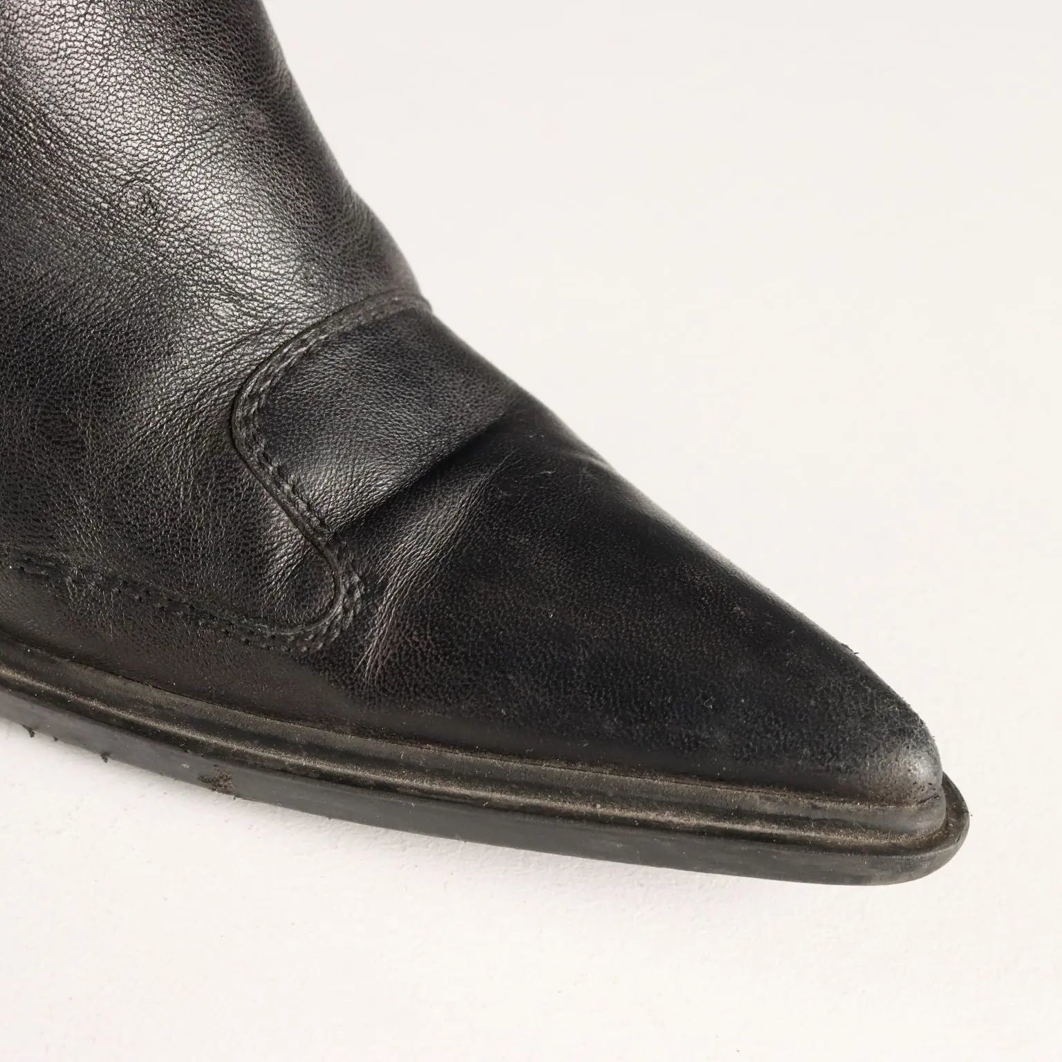 Miu Miu Ankle Boots Black Leather UK Size 4 Second Hand Italy - UK Size 4 | Clothing & House Linens | Second hand