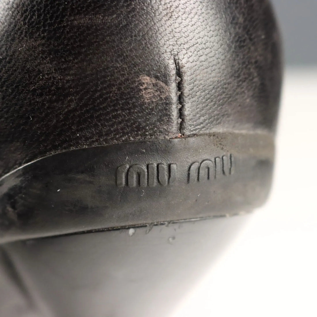 Miu Miu Ankle Boots Black Leather UK Size 4 Second Hand Italy - UK Size 4 | Clothing & House Linens | Second hand