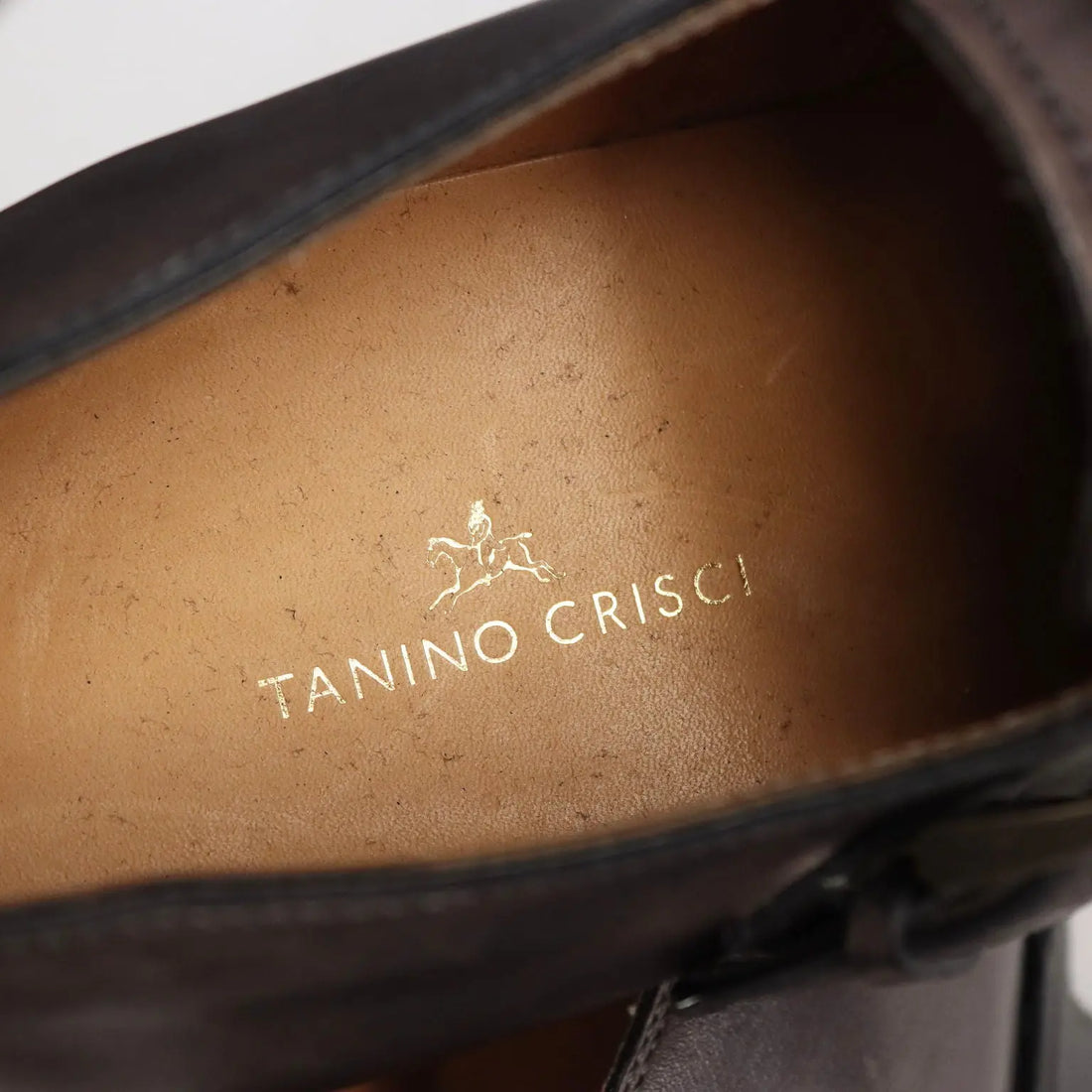 Dark Grey Double Monk Shoes Tanino Crisci UK Size 7 Second Hand