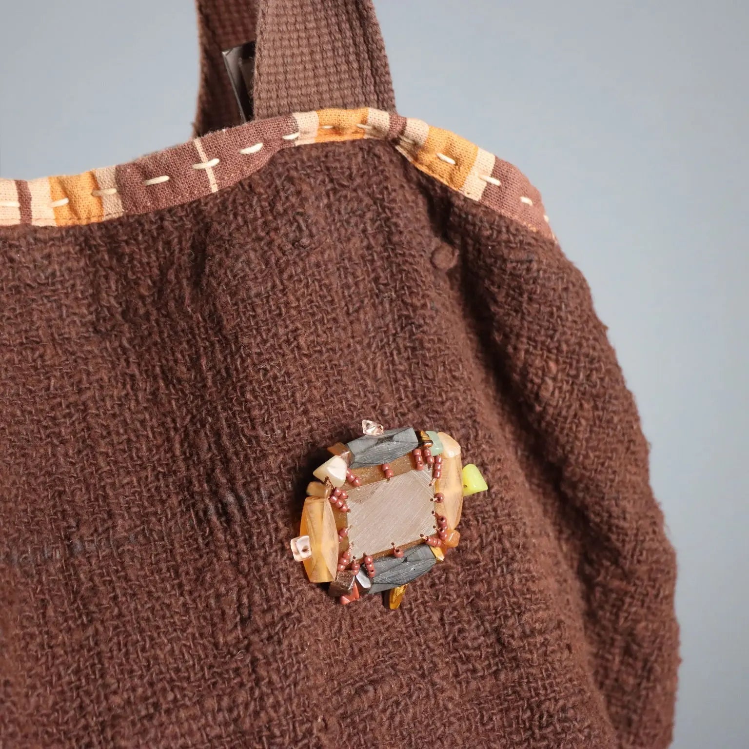 Ethnic Style Maliparmi Shoulder Bag Leather Second Hand
