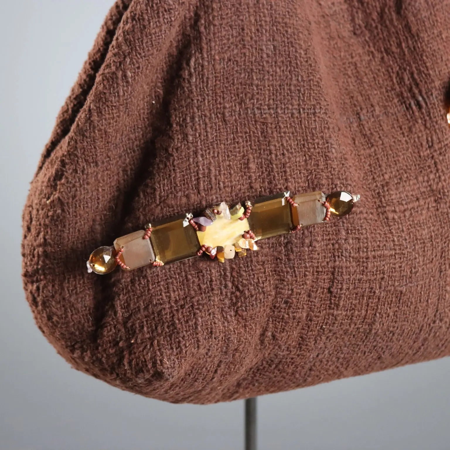 Ethnic Style Maliparmi Shoulder Bag Leather Second Hand