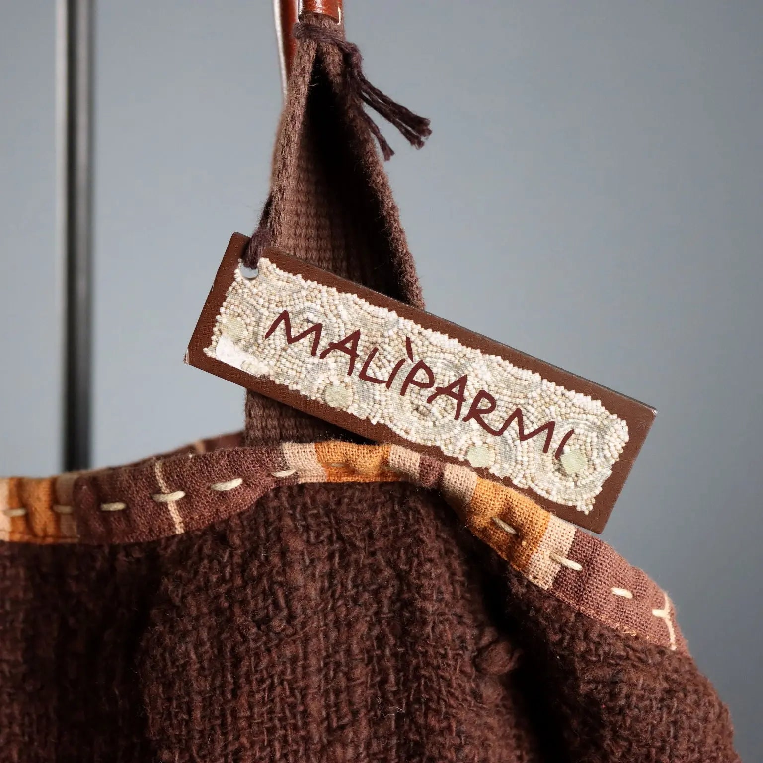 Ethnic Style Maliparmi Shoulder Bag Leather Second Hand