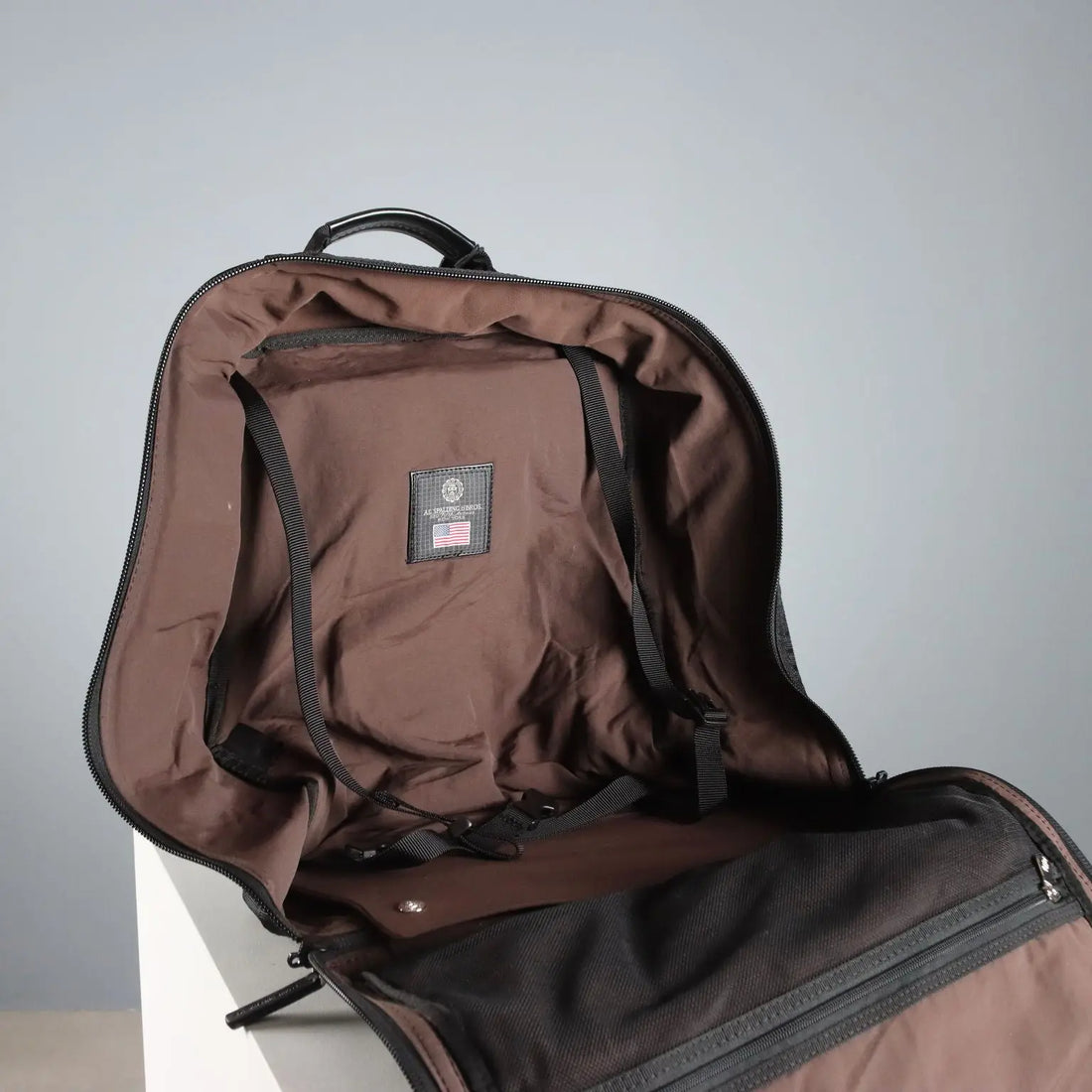 A.G. Spalding & Bros. Business Backpack Fabric Leather Second Hand