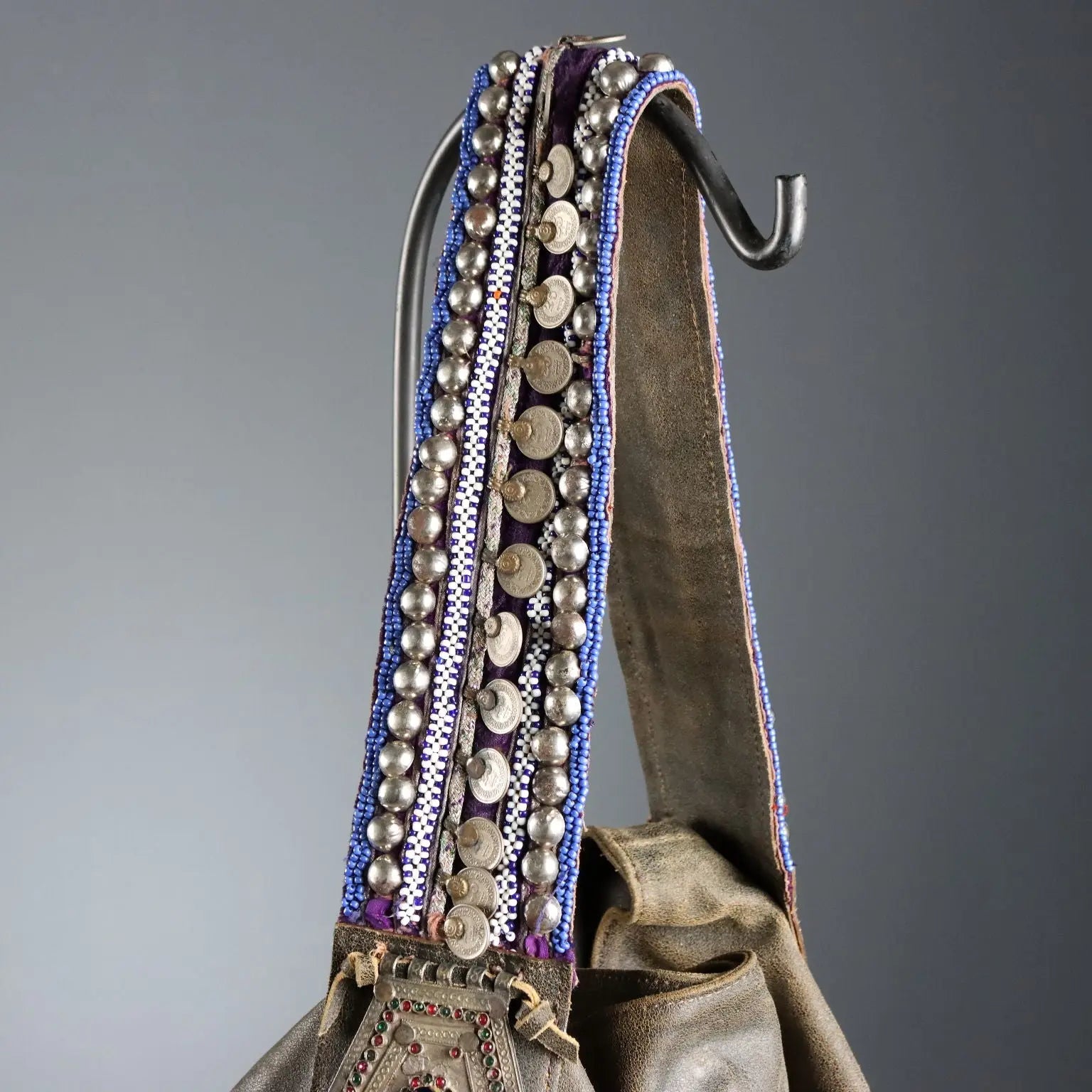 Dassios Boho Bag Pièce Unique Leather Greece 2000s