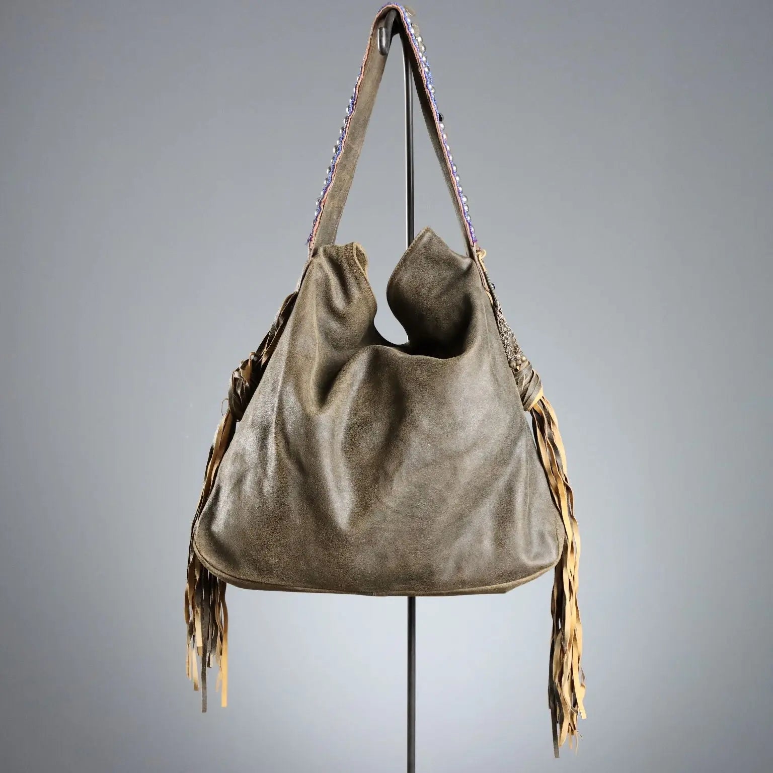 Dassios Boho Bag Pièce Unique Leather Greece 2000s