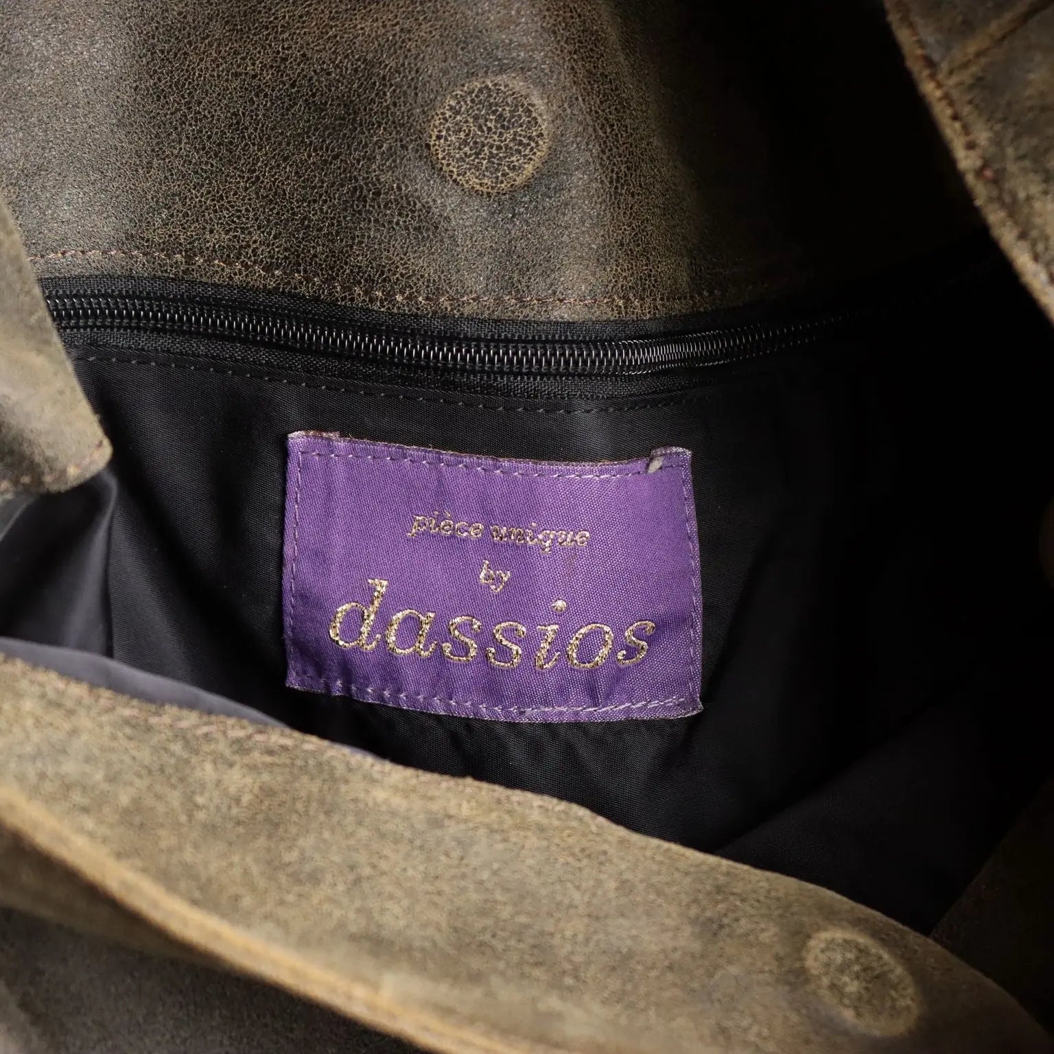 Dassios Boho Bag Pièce Unique Leather Greece 2000s