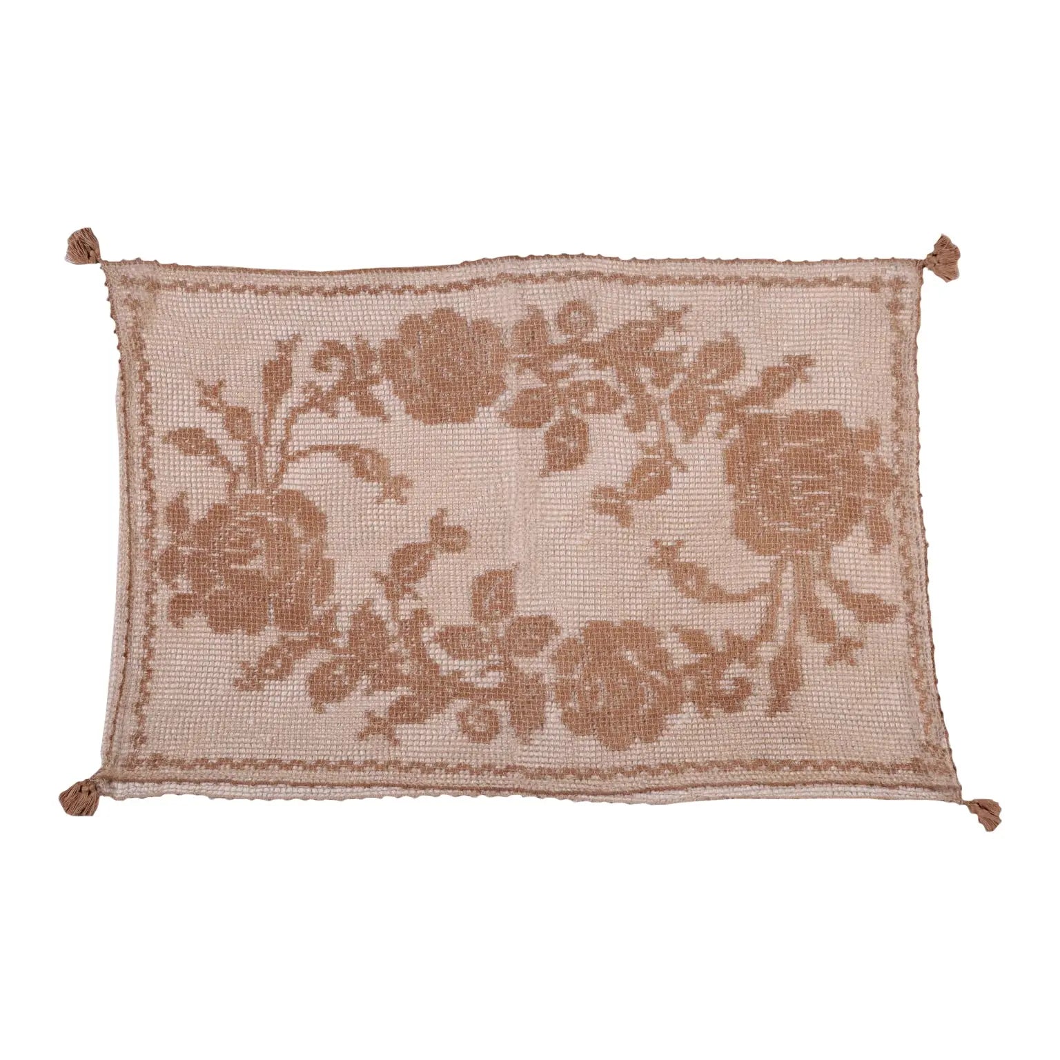 Filet Pillow Cover With Tassels - Filet | Clothing & House Linens | Antique House Linens