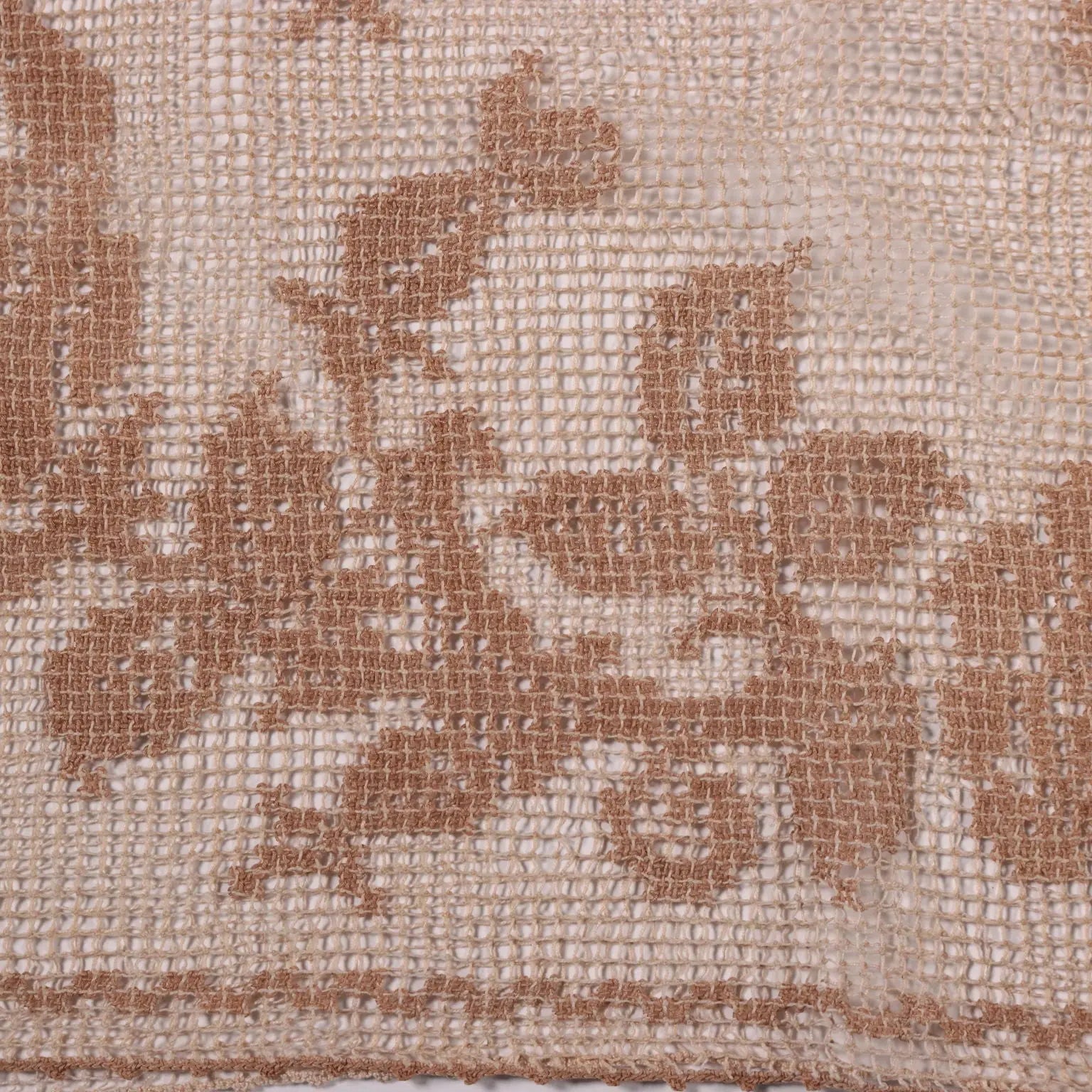 Filet Pillow Cover With Tassels - Filet | Clothing & House Linens | Antique House Linens