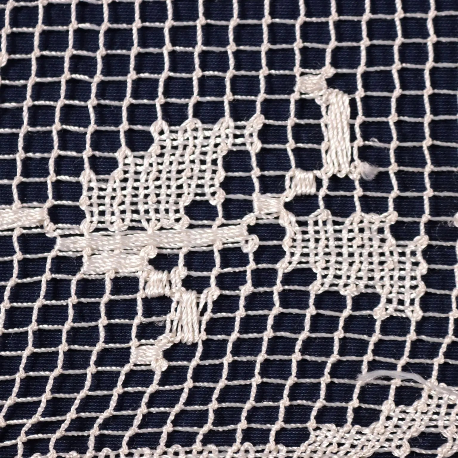 Filet Shawl Cotton Italy 20th Century | Clothing & House Linens | Antique House Linens