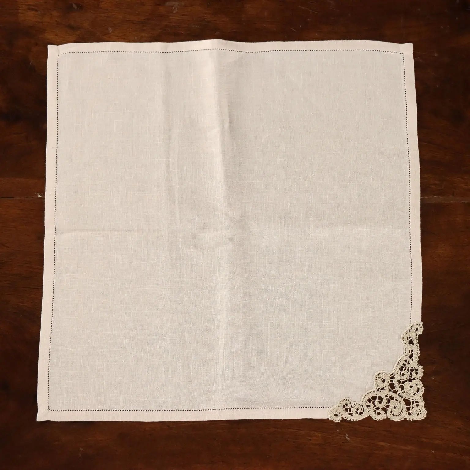 Tablecloth with 12 Napkins Cantù Lace Linen 112 x 72 In