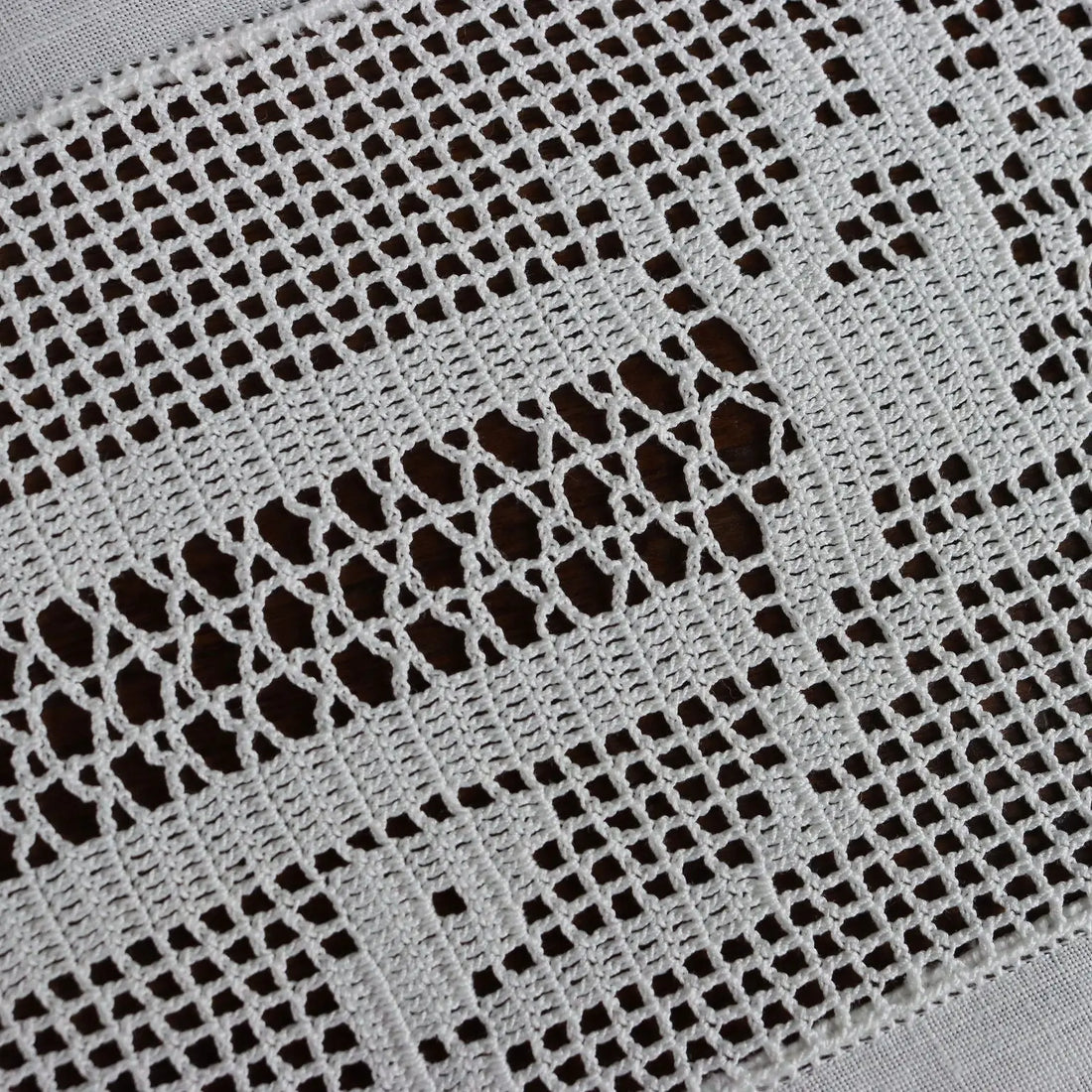Antique Tablecloth Crochet Filet 6 Napkins Italy XX Century | Clothing & House Linens | Antique House Linens