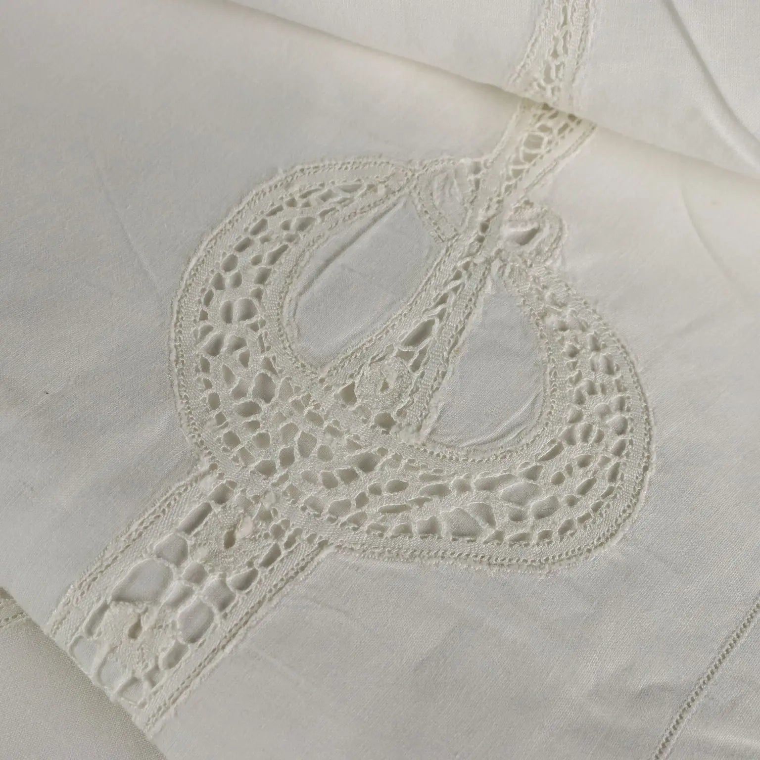 Double Bed Sheeth with 2 Pillowcases Linen Lace XX Century | Clothing & House Linens | Antique House Linens