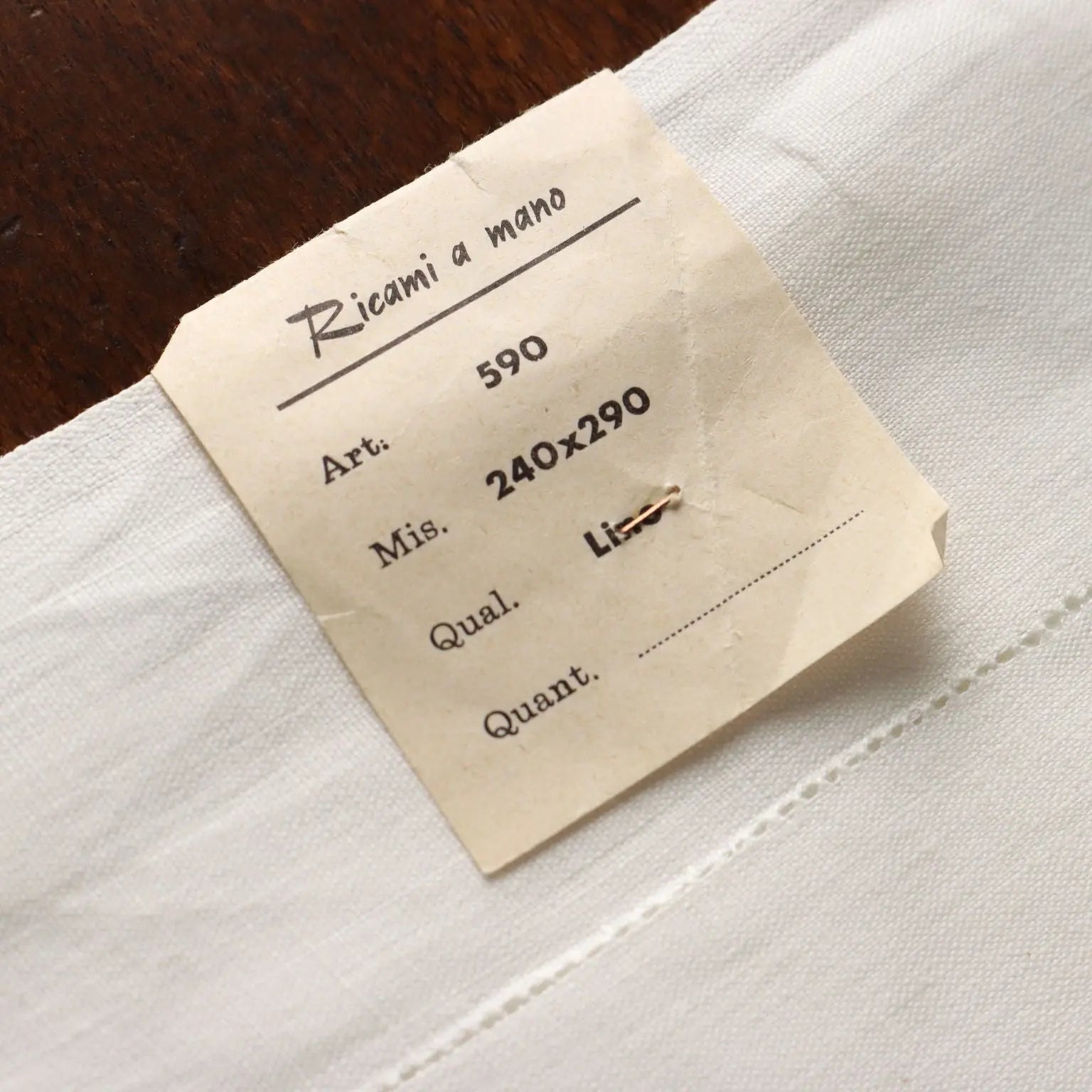 Double Bed Sheeth Linen with 2 Pillowcases Italy Second Hand - Italy, XX Century | Clothing & House Linens | Antique House Linens