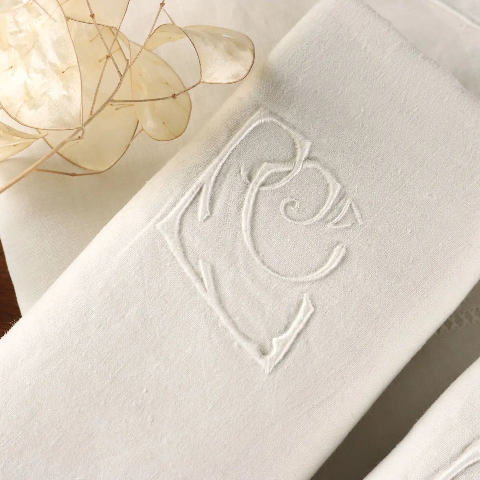 Double Bed Sheeth with 2 Pillowcases Linen Italy 110 x 91 In - 110 x 91 In | Clothing & House Linens | Antique House Linens