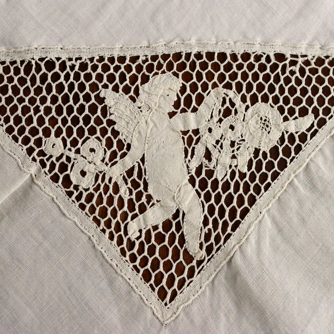 Linen Tablecloth Cantù Lace Second Hand Italy | Clothing & House Linens | Antique House Linens