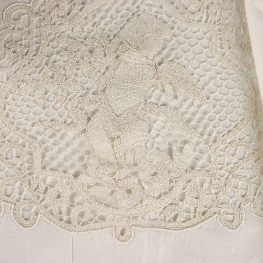 Double Bed Sheeth Linen Cantù Lace Second Hand | Clothing & House Linens | Antique House Linens