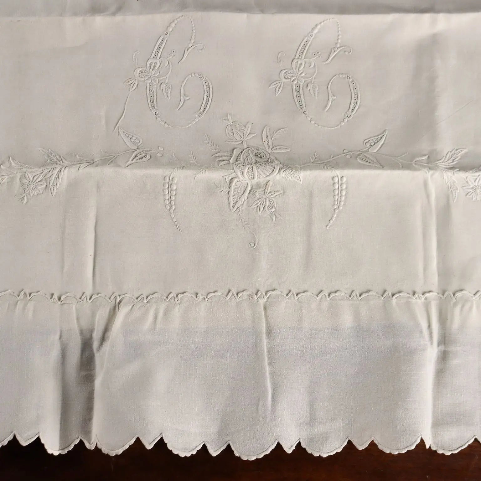Double Bed Sheet with Four Pillowcases Linen Italy XIX-XX Century | Clothing & House Linens | Antique House Linens
