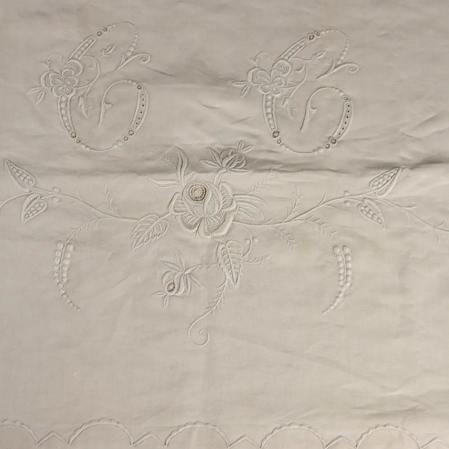Double Bed Sheet with Four Pillowcases Linen Italy XIX-XX Century | Clothing & House Linens | Antique House Linens