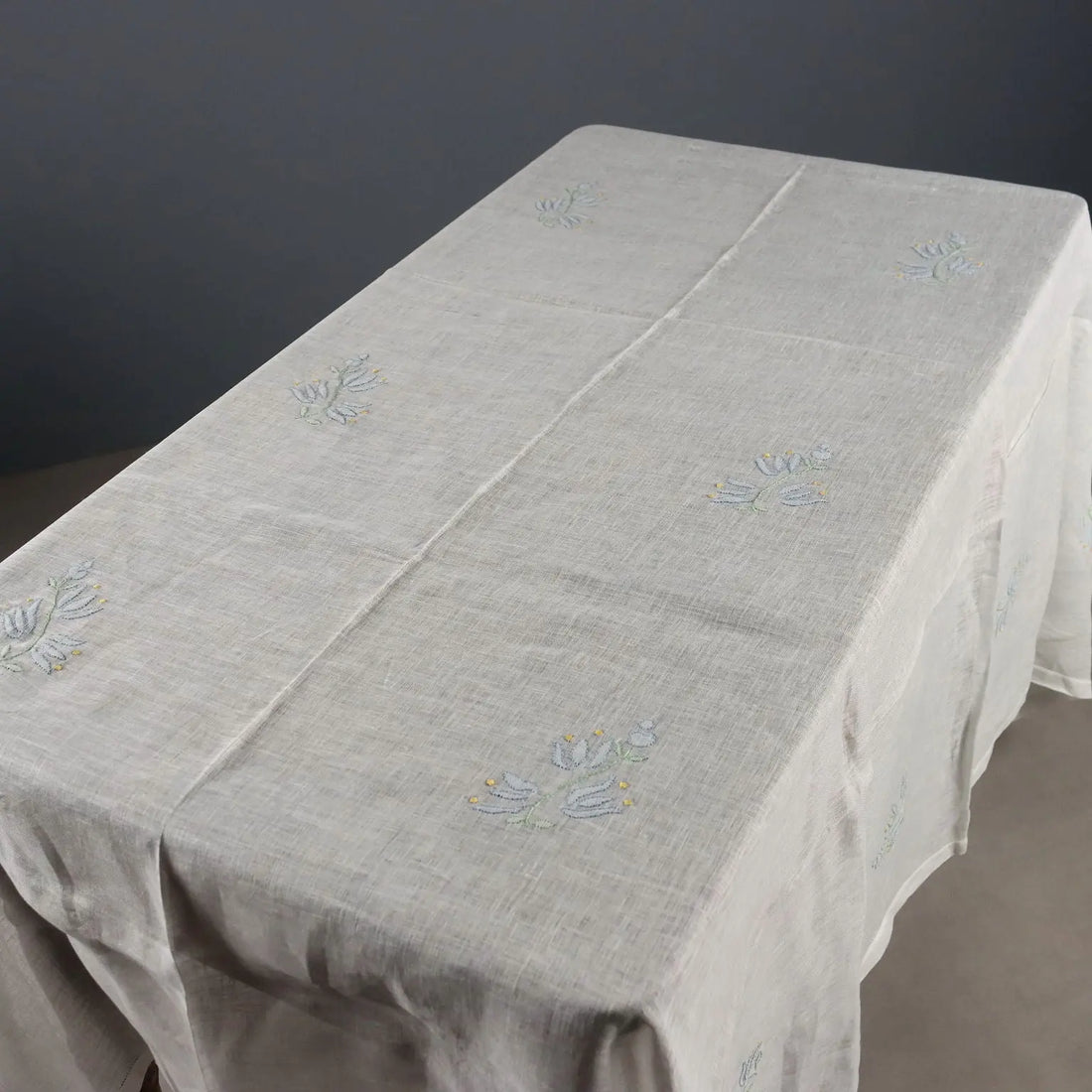 Linen Tablecloth with 12 Napkins Stitch Italy Second Hand | Clothing & House Linens | Antique House Linens