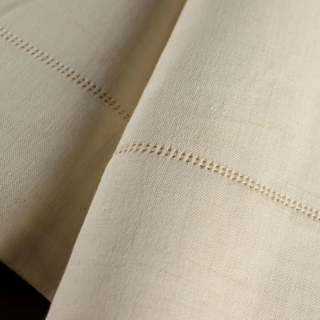 Double Bed Sheet with 2 Pillowcases Linen Satin Stitch Italy | Clothing & House Linens | Antique House Linens