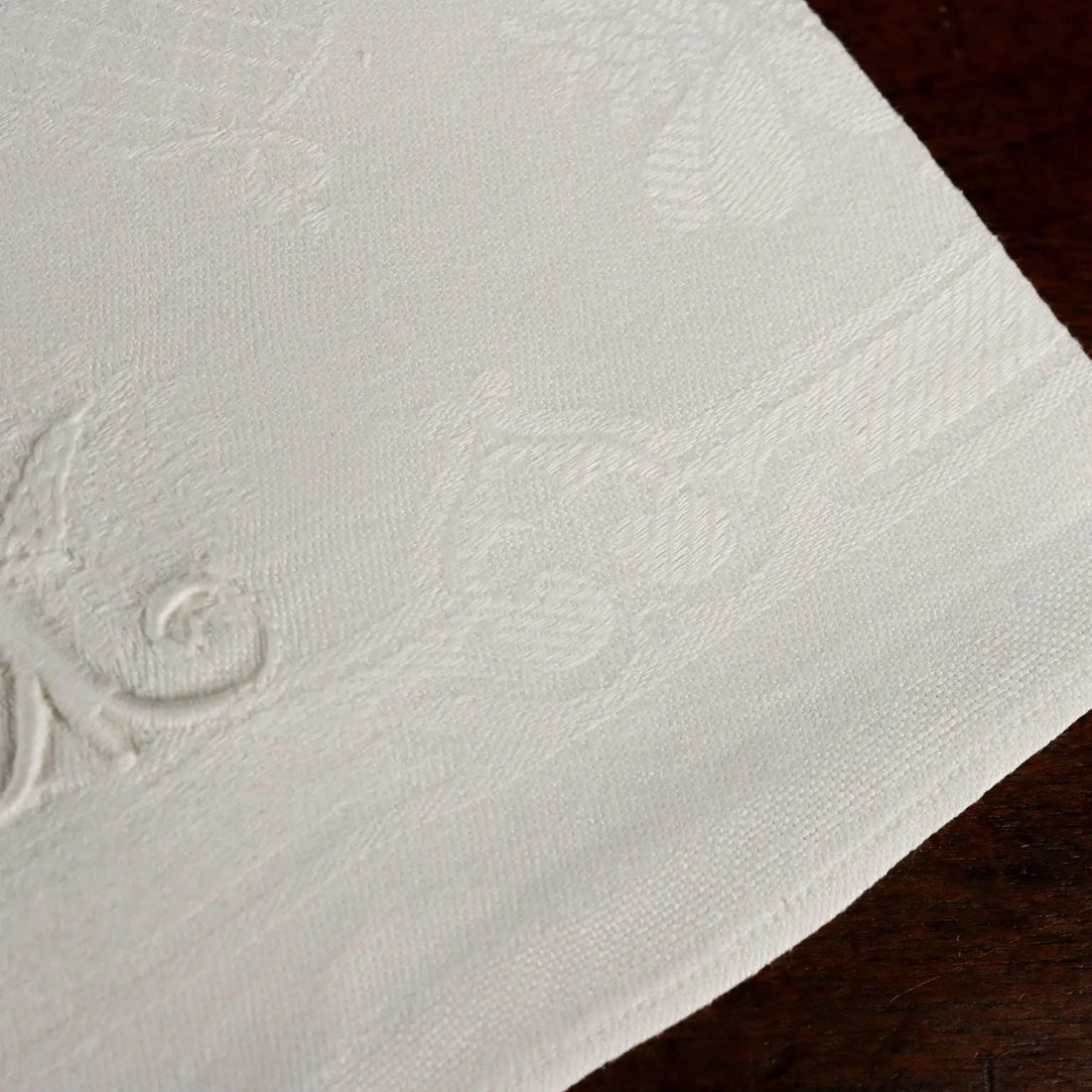 Linen Tablecloth with 12 Napkins Full Stitch Embroidery Italy - 182 x 300 cm | Clothing & House Linens | Antique House Linens