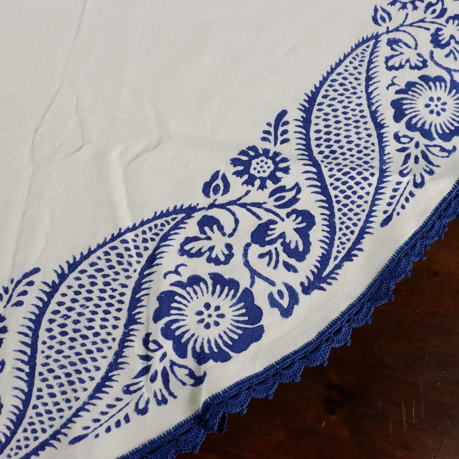 Pascucci Oval Tablecloth Linen 6 Napkins Second Hand Italy - 84 x 74 In | Clothing & House Linens | Antique House Linens