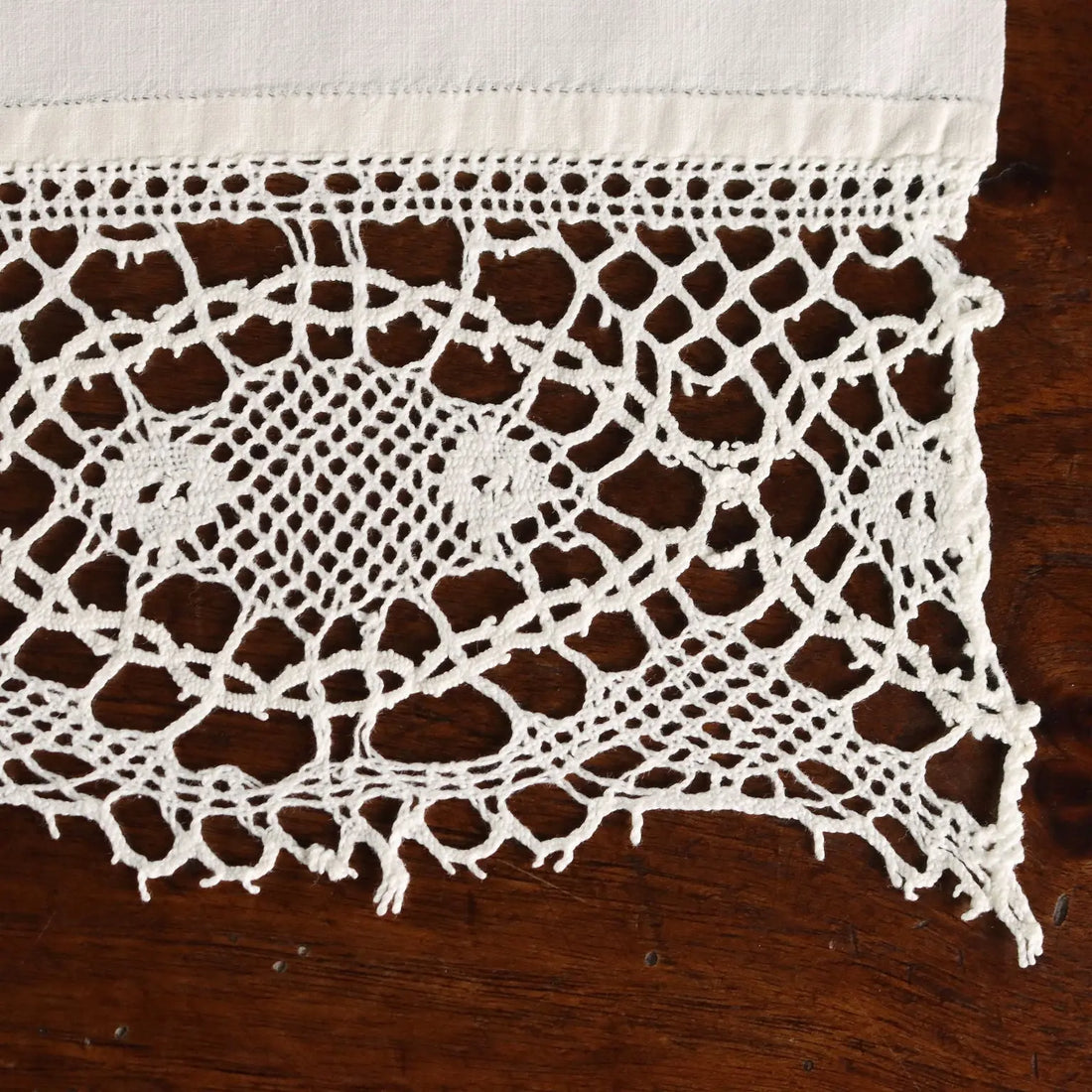 Linen Towel Full Stitch Second Hand Italy 45 x 27 In - 45 x 27 In | Clothing & House Linens | Antique House Linens