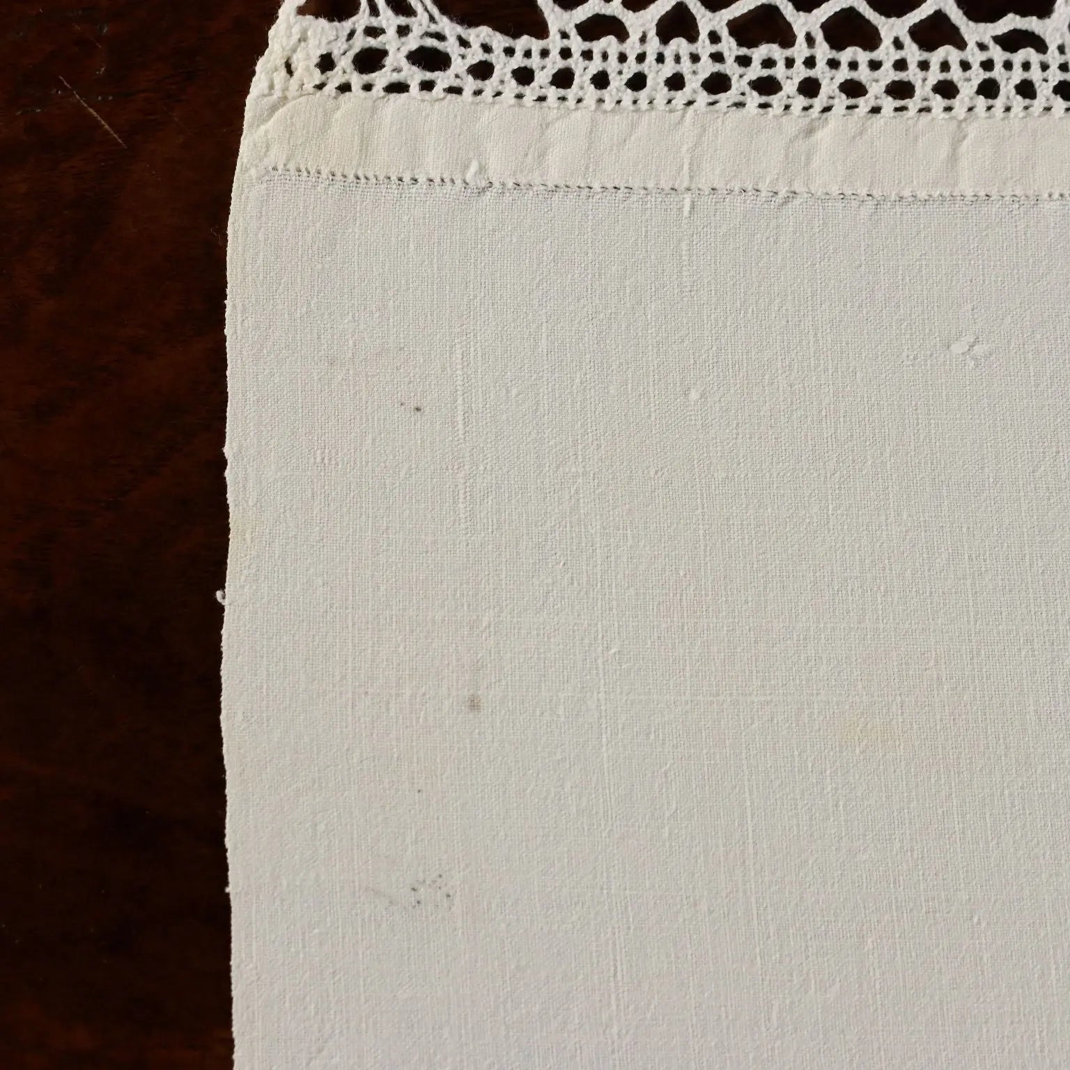 Linen Towel Full Stitch Second Hand Italy 45 x 27 In - 45 x 27 In | Clothing & House Linens | Antique House Linens