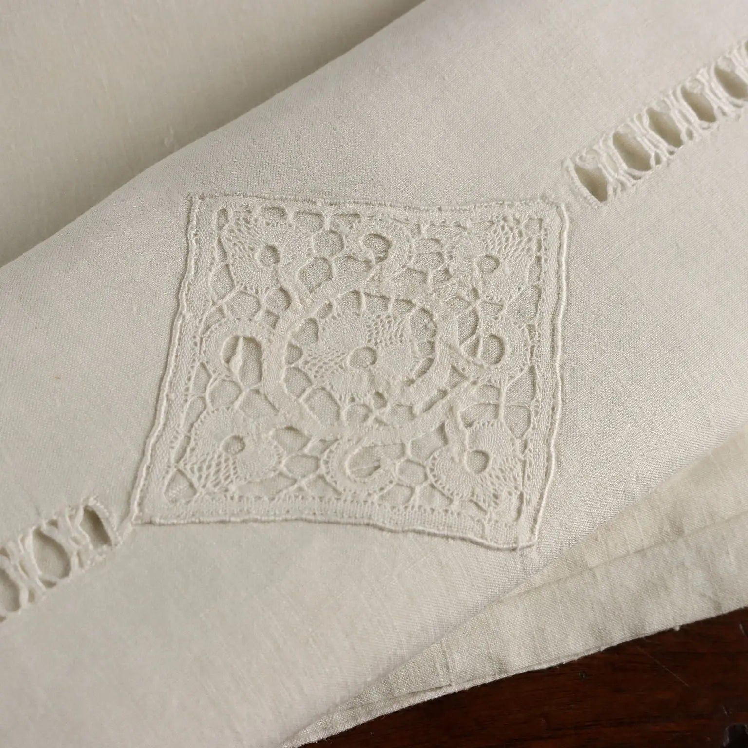 Double Bed Sheeth Cantù Lace Pillowcases 103 x 101 In - 103 x 101 In | Clothing & House Linens | Antique House Linens