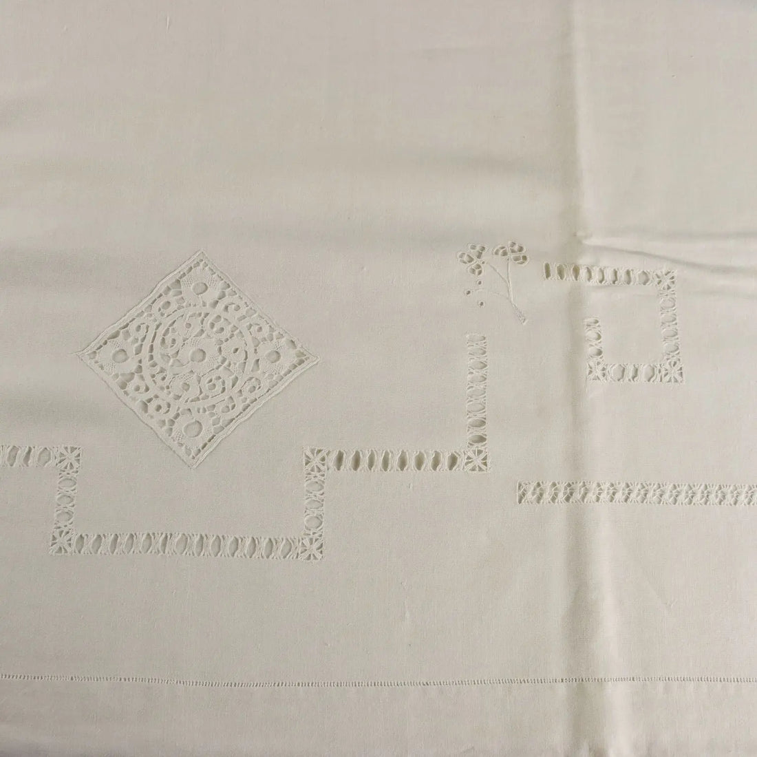 Double Bed Sheeth Cantù Lace Pillowcases 103 x 101 In - 103 x 101 In | Clothing & House Linens | Antique House Linens