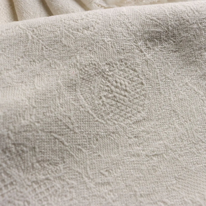 Oval Cotton Tablecloth with 8 Napkins Italy 71 x 69 In - 71 x 69 In | Clothing & House Linens | Antique House Linens