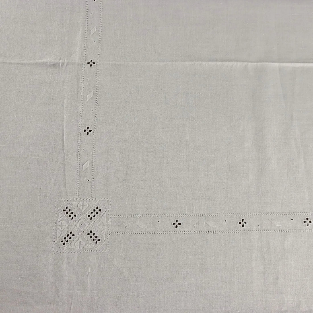 Linen Tablecloth with 12 Napkins Decoration Italy 99 x 68 In