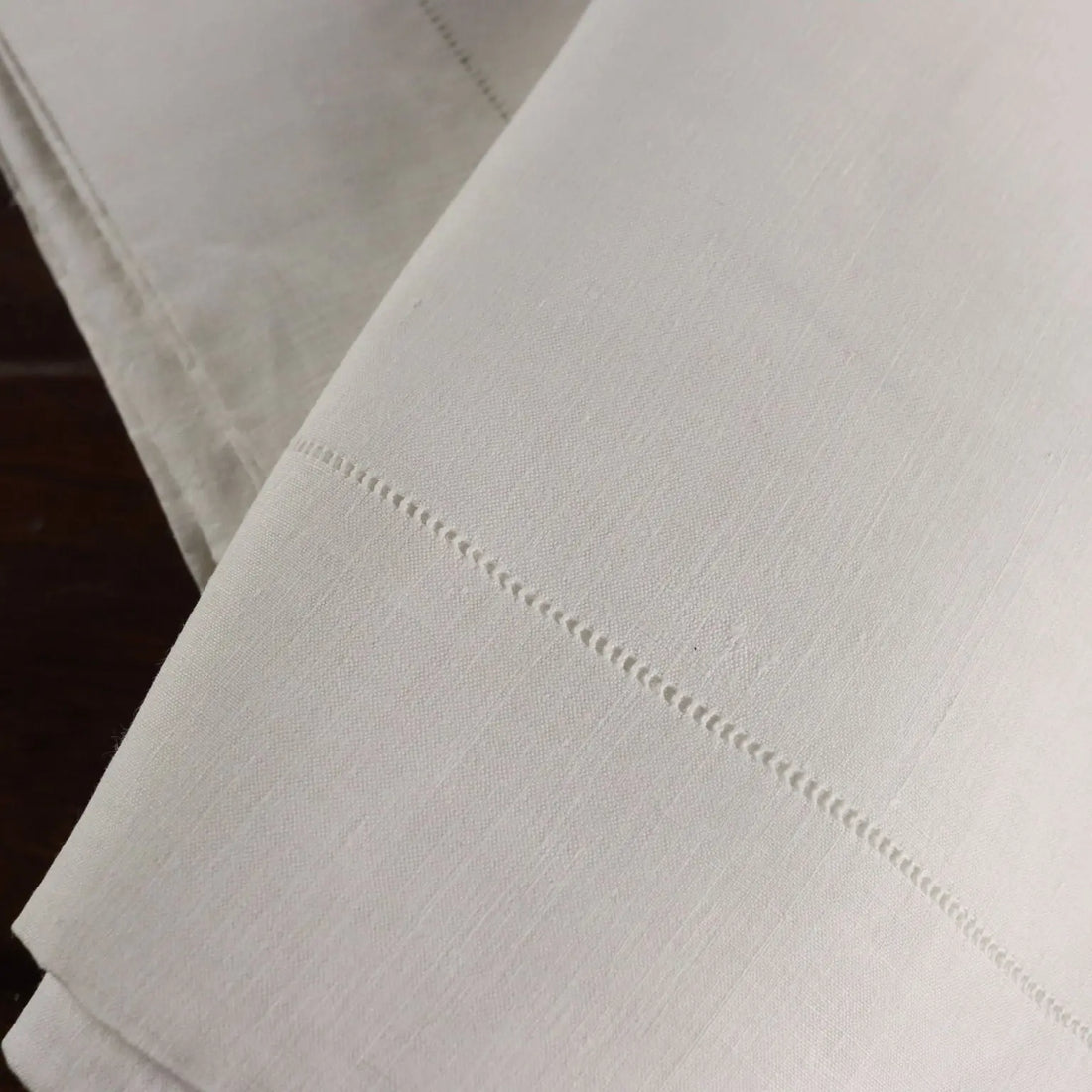 Double Bed Sheeth Linen Handmade Italy 91 x 103 In