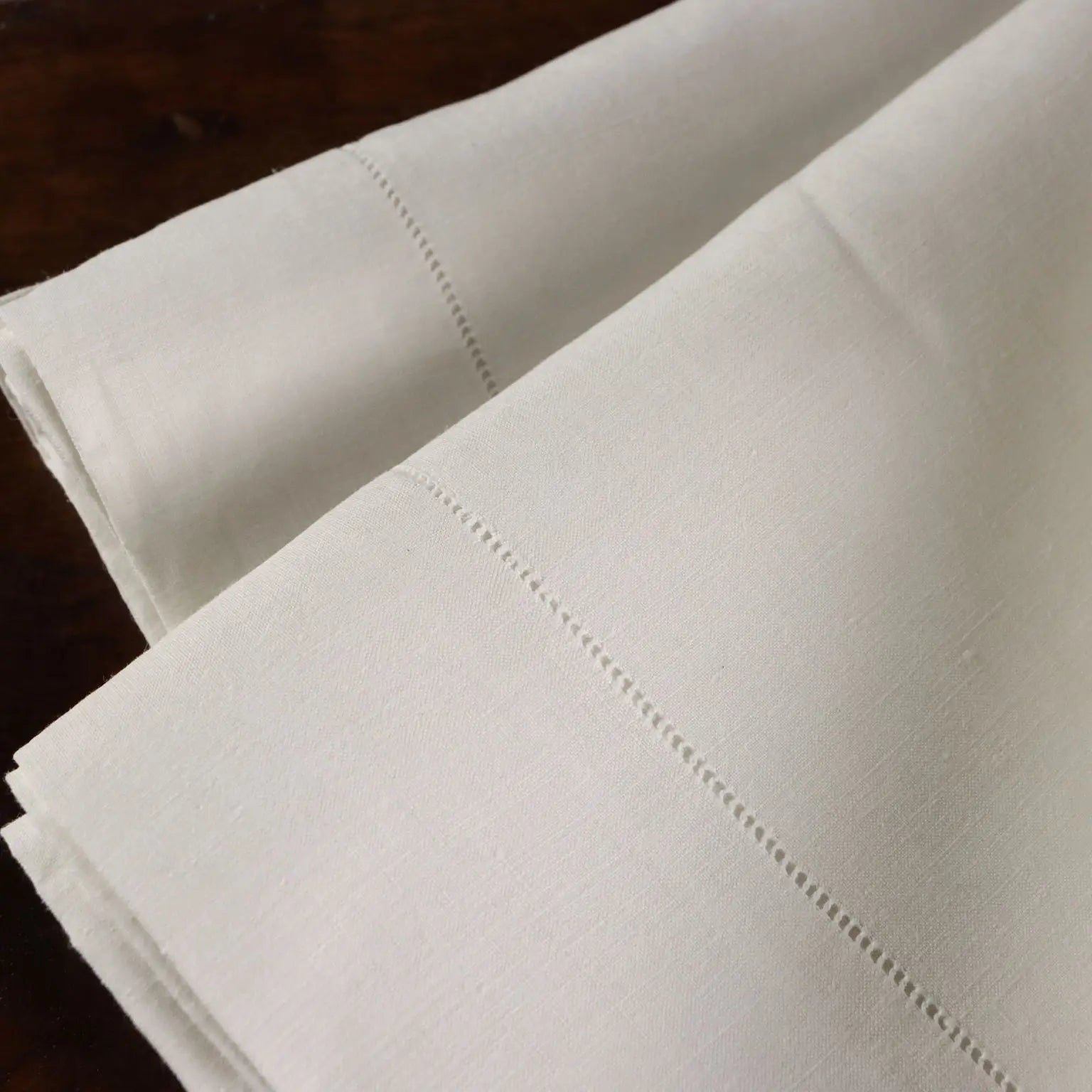 Double Bed Sheeth Linen Handmade Italy 91 x 103 In
