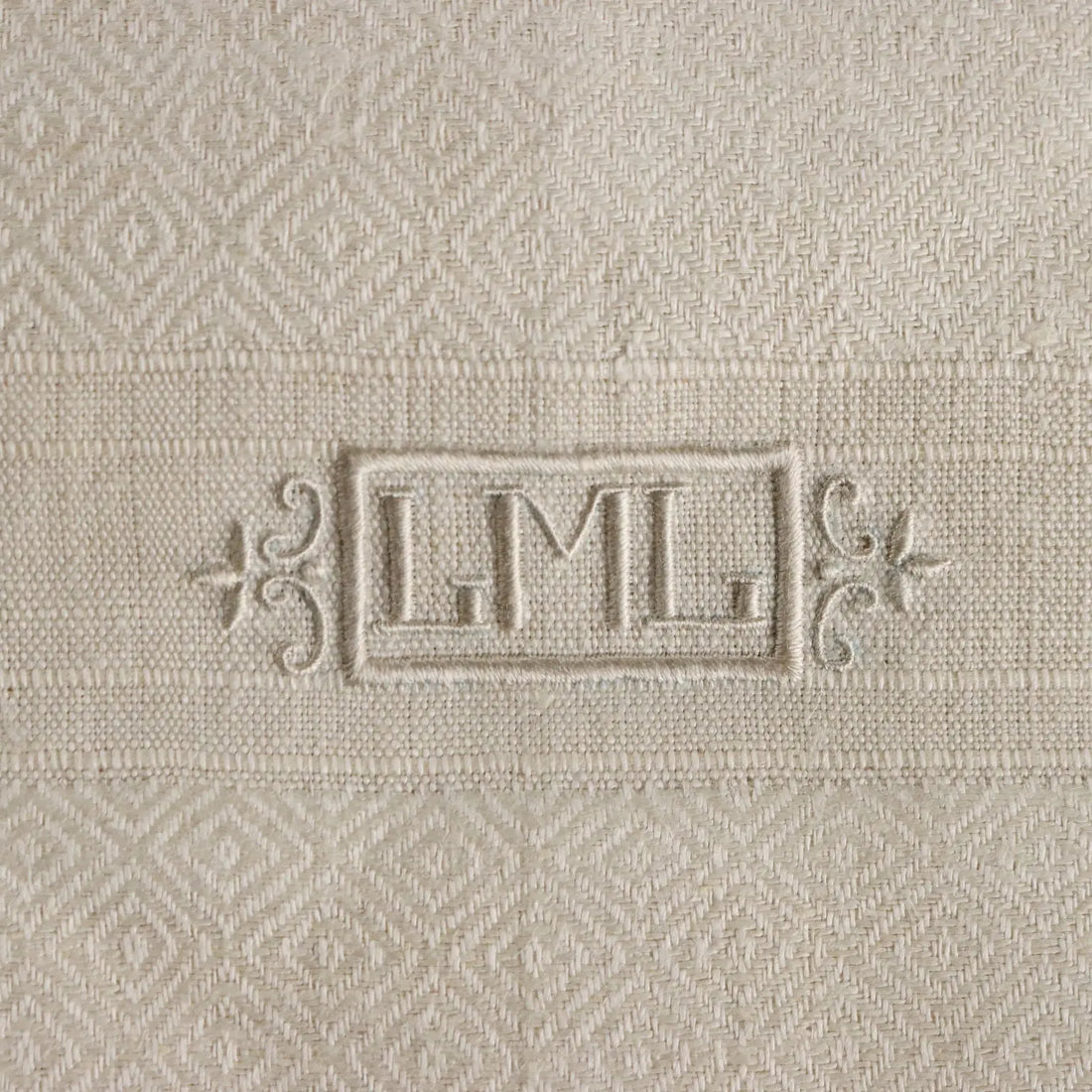 Set of Encrypted Towels Linen Flander Italy 39 x 25 In