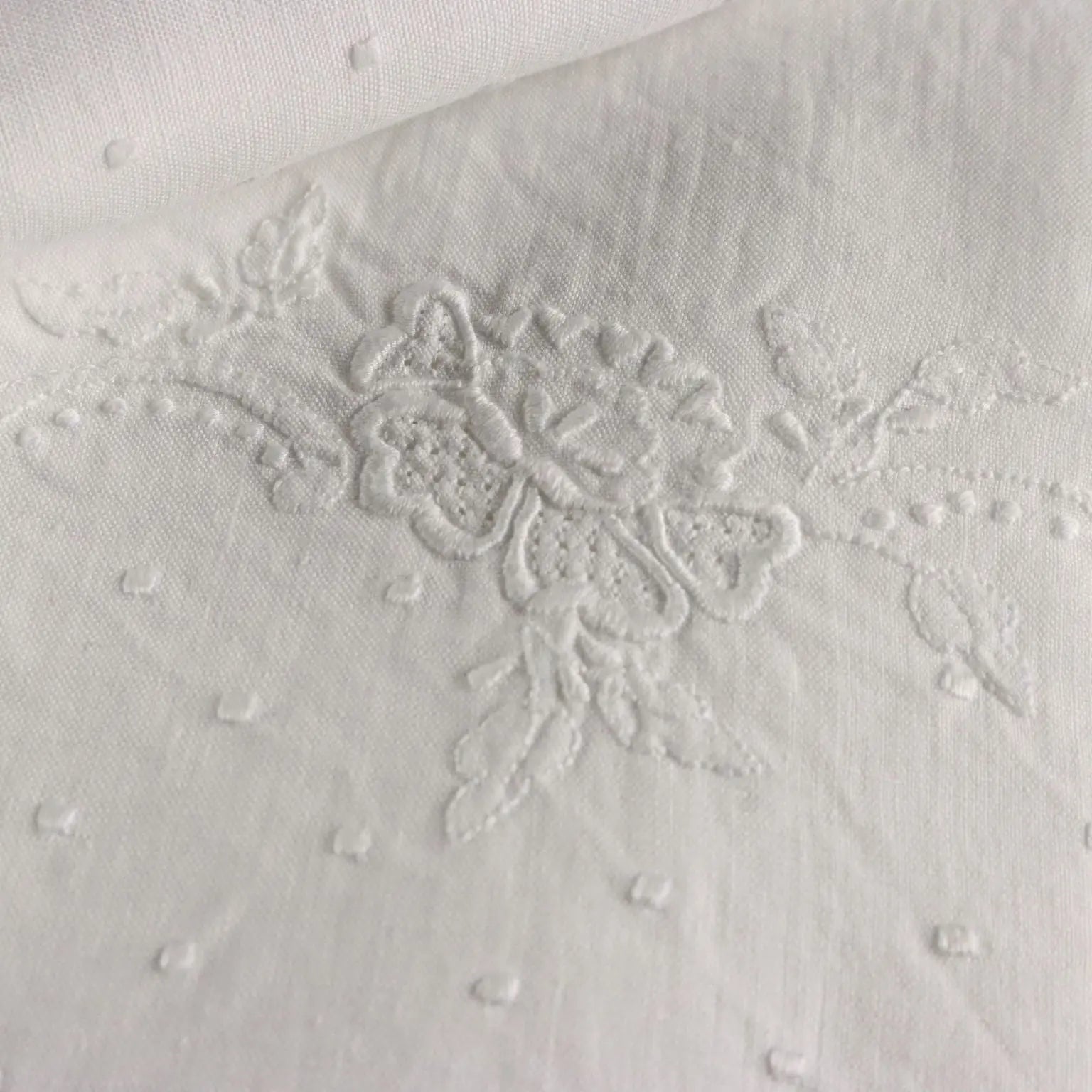 Double Bed Sheeth Linen 2 Pillowcases Second Hand 90 x 103 In