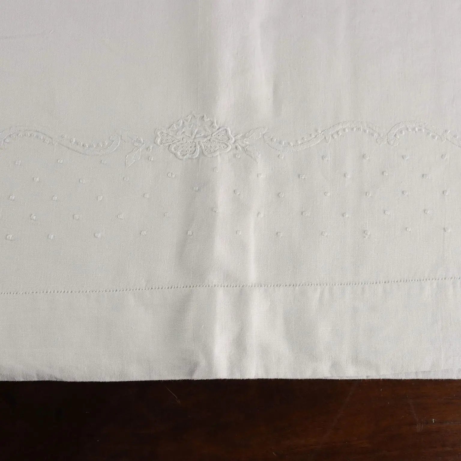 Double Bed Sheeth Linen 2 Pillowcases Second Hand 90 x 103 In
