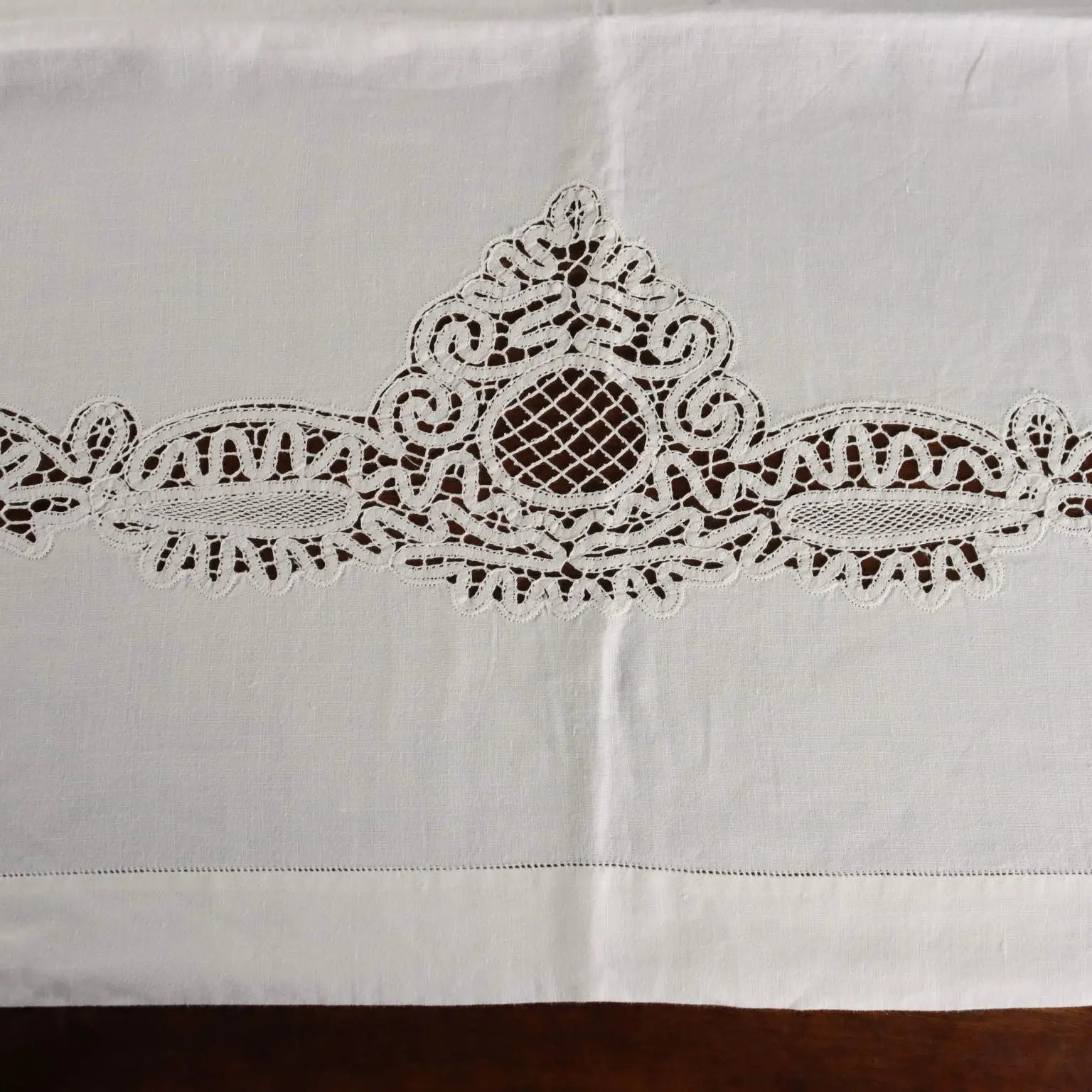 Double Bed Sheet with 2 Pillowcases Handmade 90 x 109 In