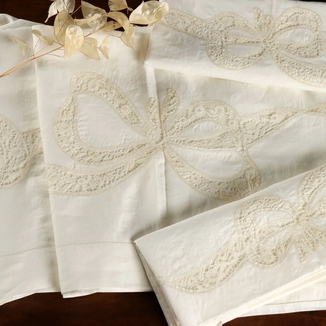 Double Bed Sheet with Pillowcases Linen 91 x 118 In