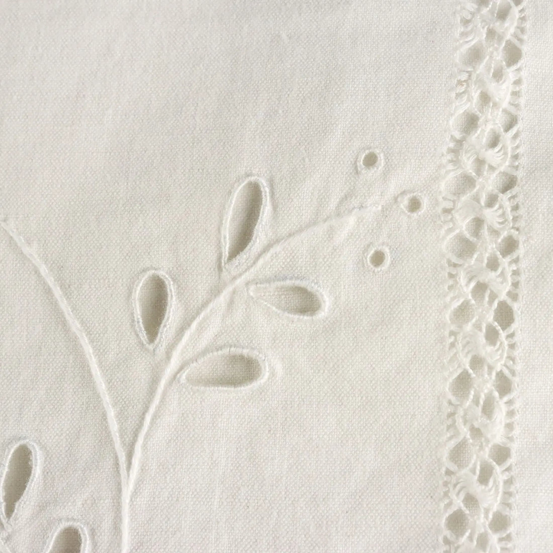 Double Bed Sheeth Linen Handmade Embroidery 93 x 89 In
