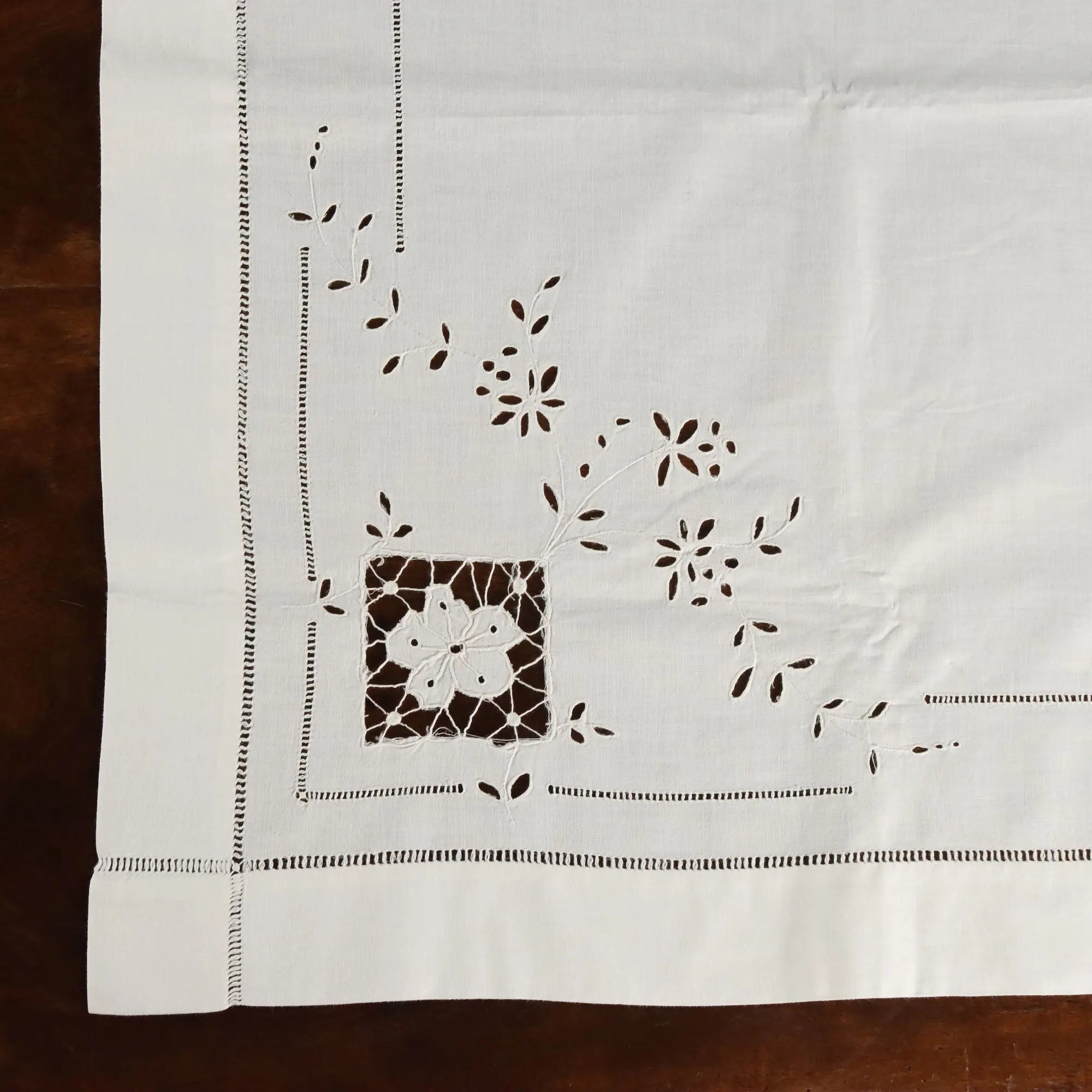 Double Bed Coverlets Linen Handmade Second Hand 90 x 27 In