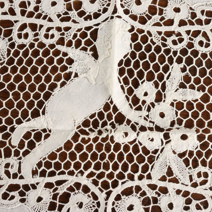 Cantù Linen and Lace Placemat Flower Pattern Second Hand Italy