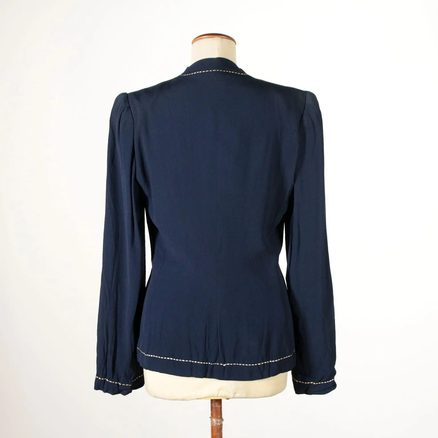 Vintage Blue Jacket Milan Italy 1960s - Size S | Clothing & House Linens | Vintage
