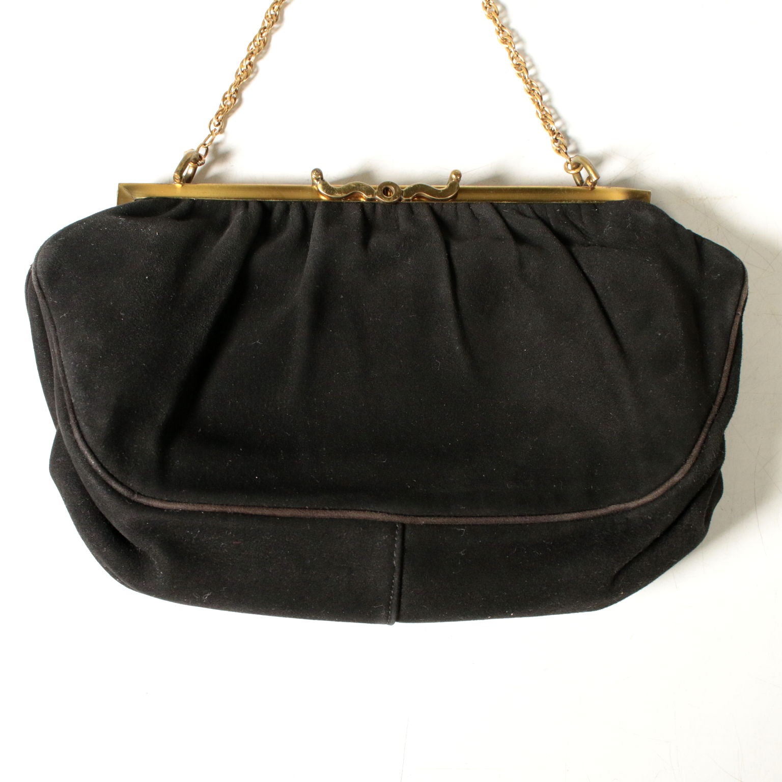 Vintage Suede Leather Clutch Bag | Clothing & House Linens  Vintage
