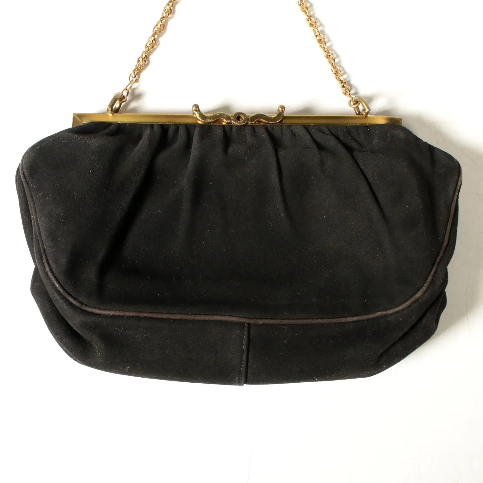 Vintage Suede Leather Clutch Bag | Clothing & House Linens | Vintage