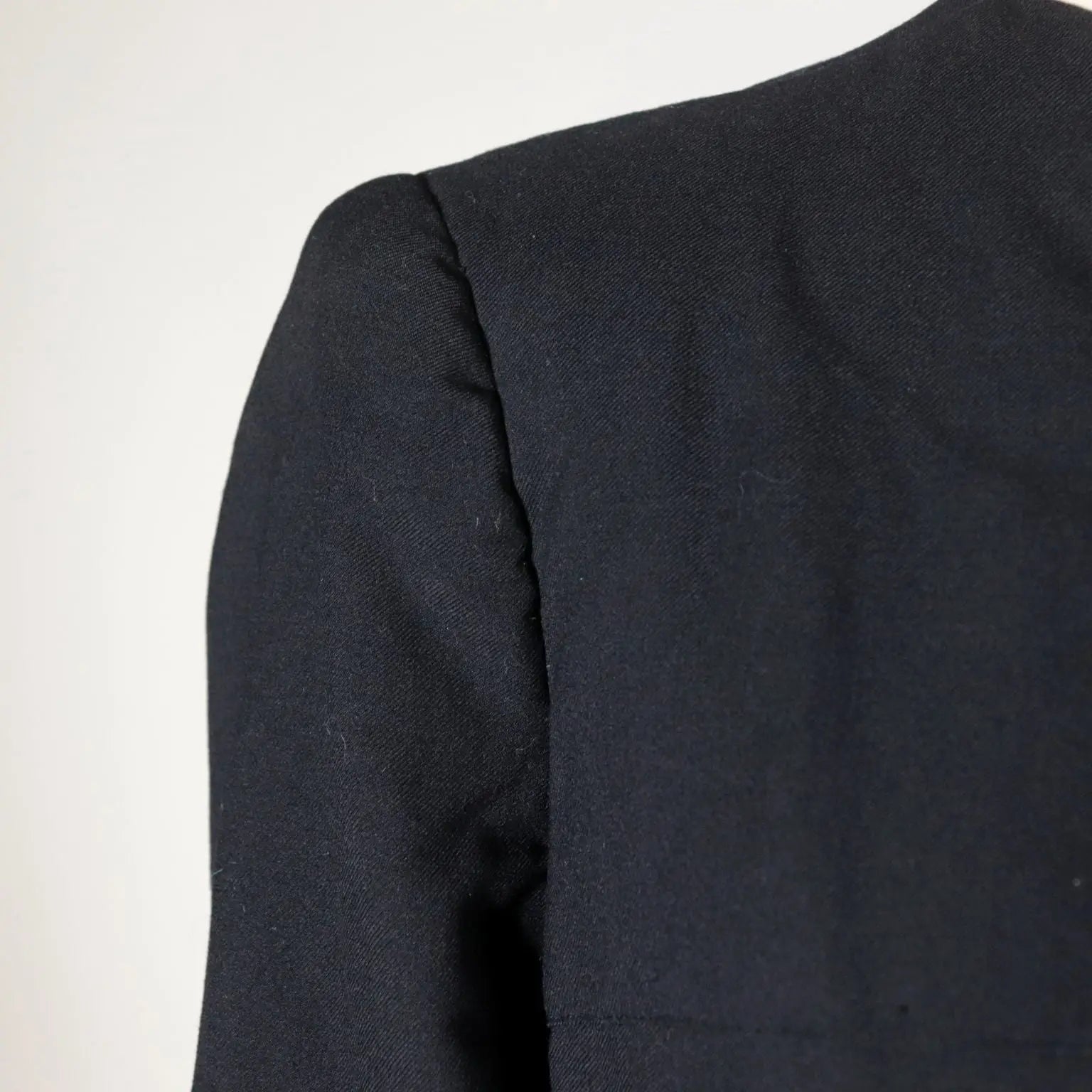 Vintage Night Blue Coat Made in Milan Italy 1950s - Size XS | Clothing & House Linens | Vintage