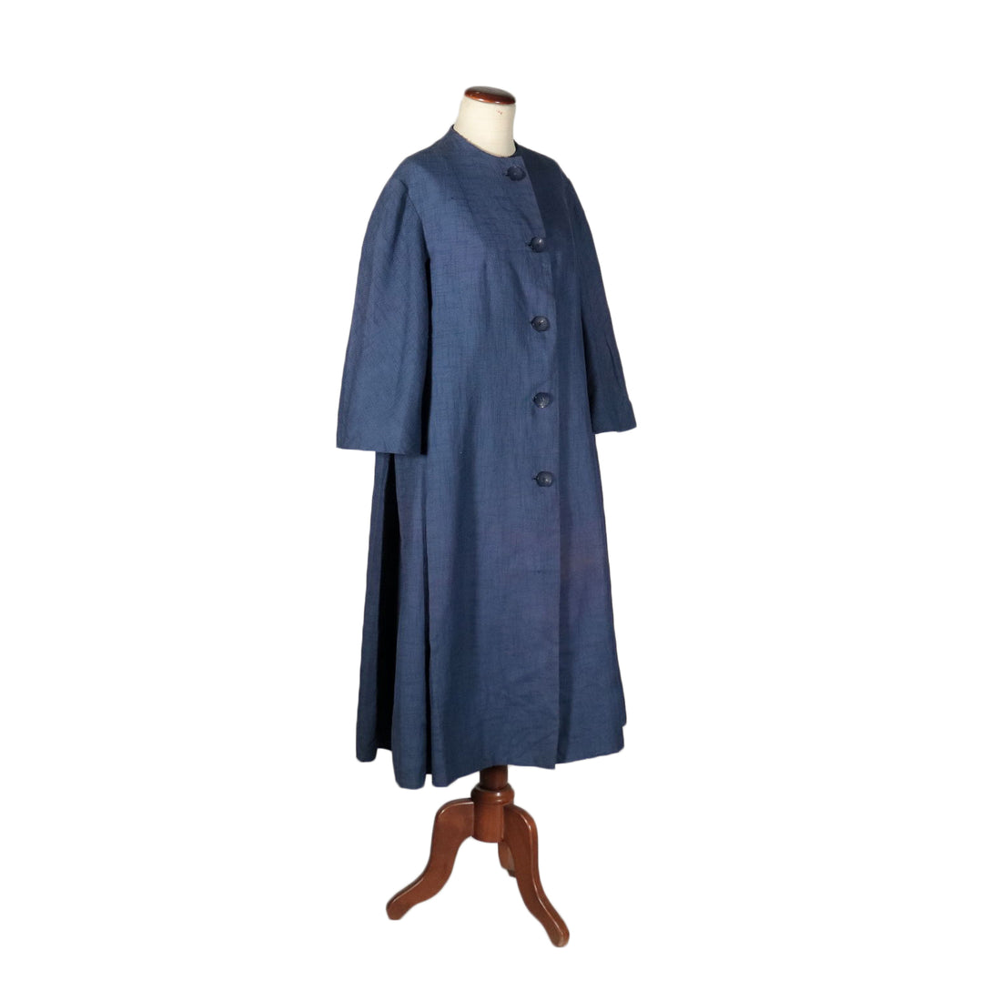 Vintage Blue Coat Fabric Italy 1950s | Clothing & House Linens  Vintage