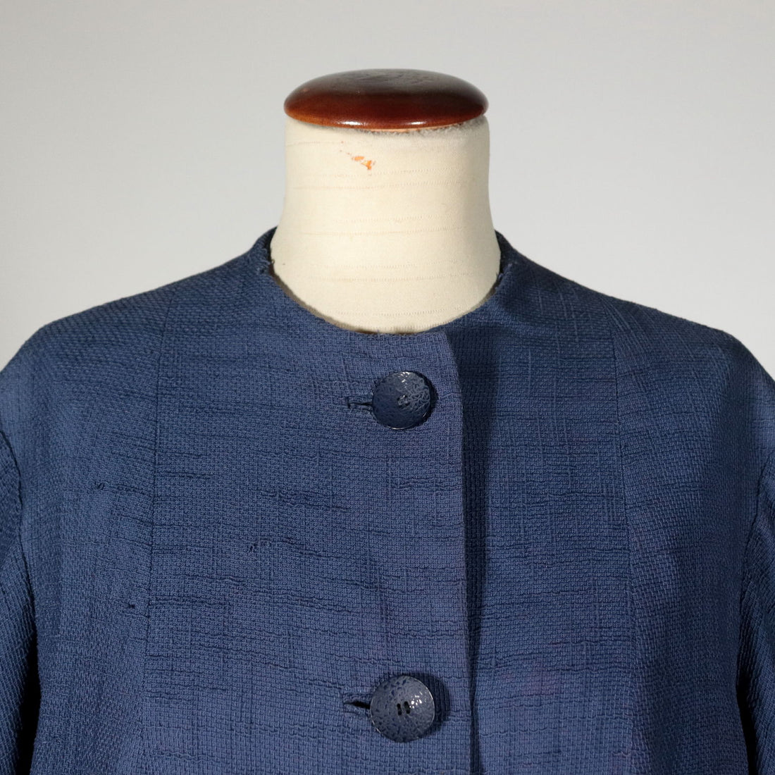Vintage Blue Coat Fabric Italy 1950s | Clothing & House Linens  Vintage