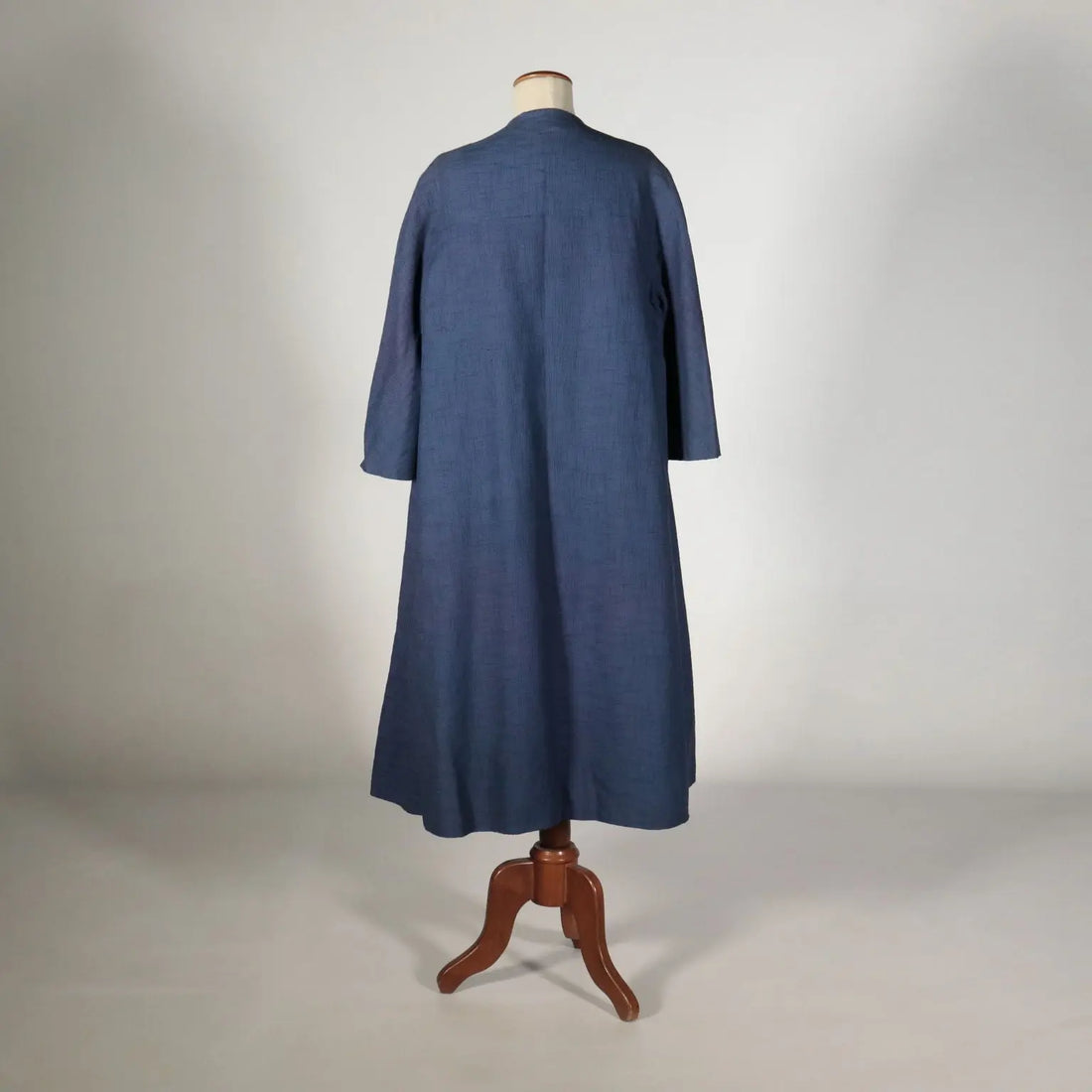 Vintage Blue Coat Fabric Italy 1950s - Size S/M | Clothing & House Linens | Vintage